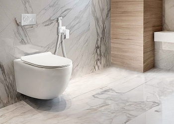 Унитаз подвесной Cerutti SPA CT10582 белый с сиденьем микролифт безободковый смыв торнадо