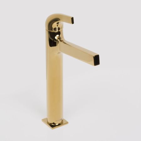 Смеситель Wasserkraft Sauer 7100 7103H на раковину золото