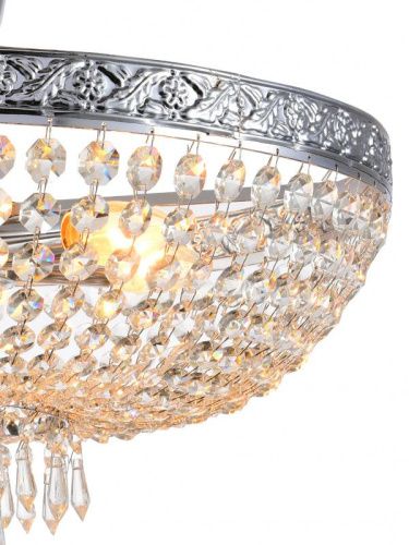 Люстра на штанге Natali Kovaltseva Barocco (Бароццо) BAROCCO 81404/6C CHROME - фото 2