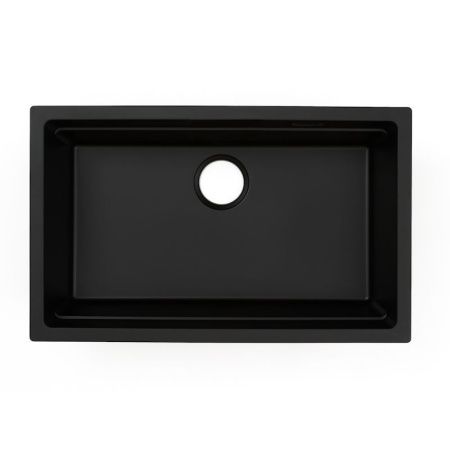 Кухонная мойка Grandex Aqua 500304 75х45 цвет черный поверхность матовая