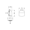 Сифон для ванны Hansgrohe Exafill 58128000 хром