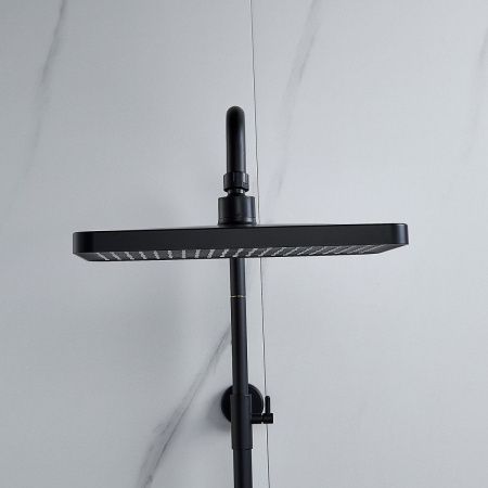 Душевая стойка Raffine F3699H настенная цвет черный