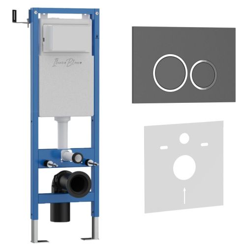 Комплект сантехническая инсталляция с клавишей смыва Iberica Blanca ESTI-O IB.001M.827 - фото 2