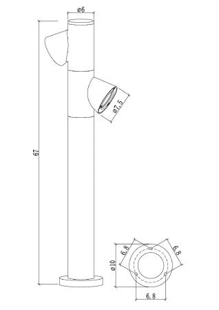 Ландшафтный светильник Arte Lamp Brooklyn (Брооклын) A2063PA-2BK