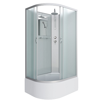Душевая кабина Niagara Classic 23101424RBKT 120х80 асимметричная без крыши ориентация правая