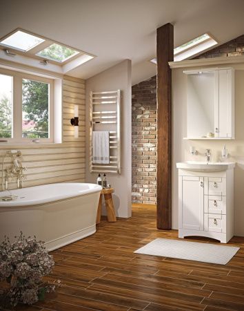 Зеркало-шкаф Runo МЕРИДА 00-00000740 60х80 подвесной цвет белый