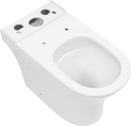 Унитаз напольный с бачком Logan 00342797 белый с сиденьем микролифт безободковый смыв торнадо