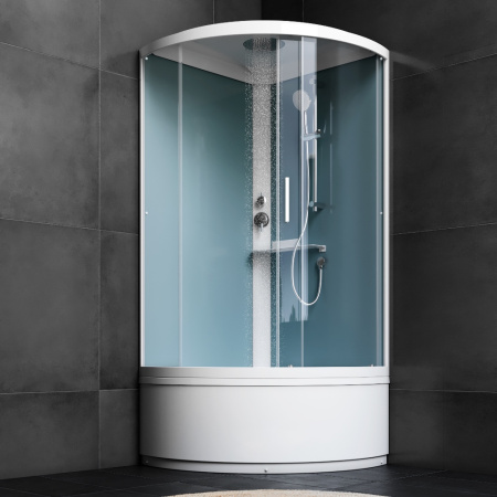 Душевая кабина Am.Pm X-Joy W88C-401A-090WT 100х100 четверть круга с крышей ориентация универсальная
