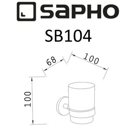 Стакан Sapho SAMBA SB104