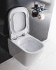 Унитаз подвесной BelBagno ALBANO BB120CHR/BB120SC белый с сиденьем микролифт безободковый каскадный смыв