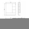 Зеркало-шкаф Comforty Рига 00004142212CF 70х80 подвесной цвет бежевый/белый