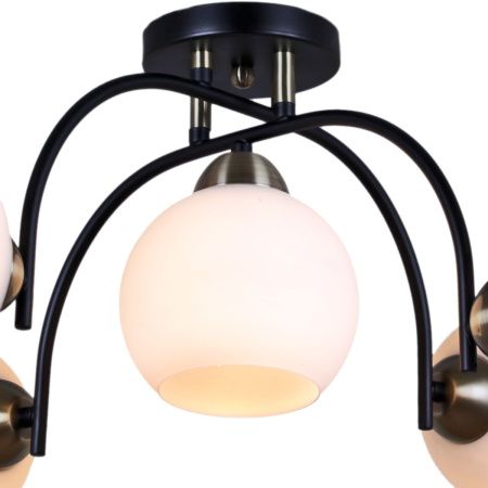 Люстра на штанге Illumico IL0250 IL0250-5CSQ-79 BK AB