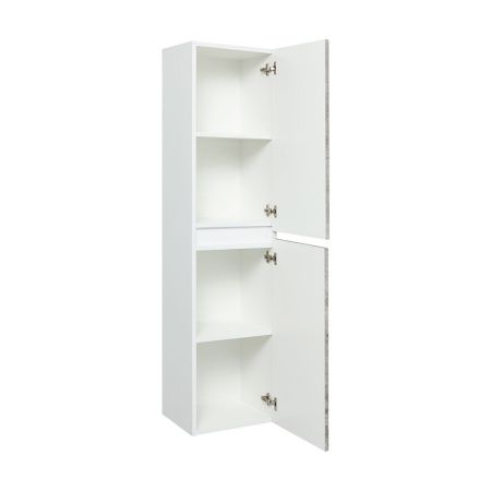 Шкаф-пенал RUNO Манхэттен 00-00001048 35х30х150 подвесной цвет белый