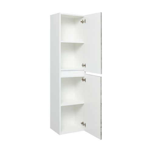 Шкаф-пенал RUNO Манхэттен 00-00001048 35х30х150 подвесной цвет белый - фото 2