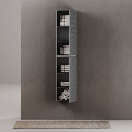 Шкаф-пенал Sancos FOLK PFL35ES 40х170 подвесной цвет серый