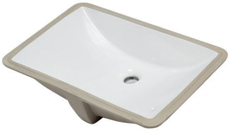 Раковина керамическая Gid Integrado 71153 60х40 встраиваемая цвет белый без отверстий под смеситель
