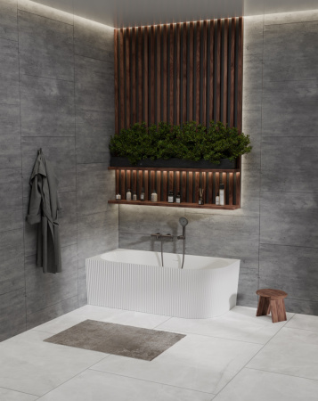 Ванна акриловая BelBagno UNO BB714-1500-750-L 150х75 угловая асимметричная с ножками