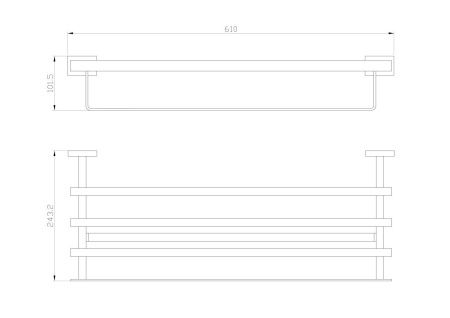 Полотенцедержатель Wonzon & Woghand Flat WW-9781