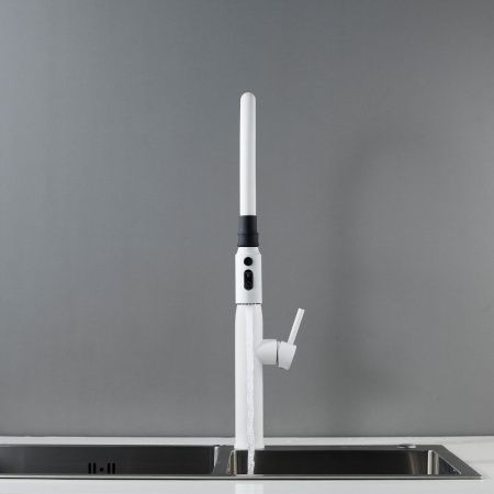 Смеситель для кухни Shevanik S123C-1 на мойку белый