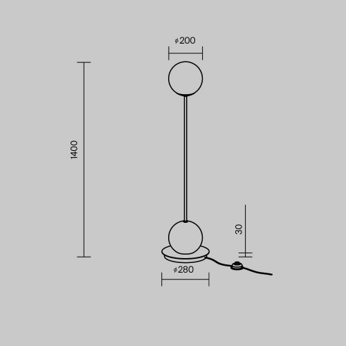 Светильник напольный Maytoni Twins MOD427FL-L20B3K - фото 5