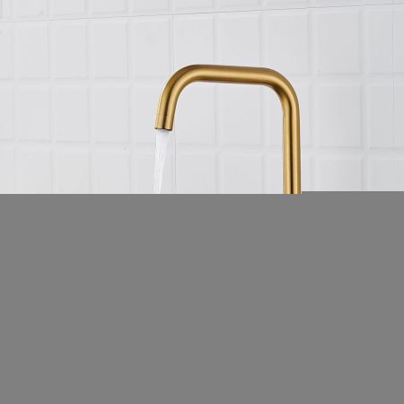 Смеситель для кухни Shevanik S528G на мойку золото