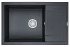 Кухонная мойка Granula 7805, ШВАРЦ 80х50 цвет черный поверхность матовая