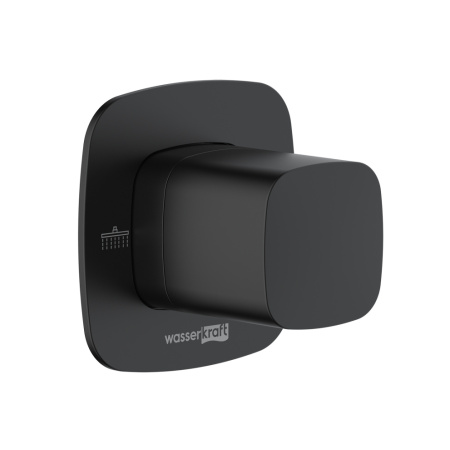 Переключатель на 2 выхода WasserKRAFT Nuthe 9100 A264 встраиваемый черный