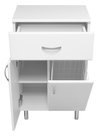 Тумба Misty Э-Люс07050-011Бк 50х35х72 напольная цвет белый