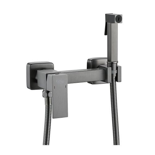 Гигиенический душ со смесителем Raffine F237T оружейная сталь - фото 2