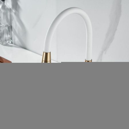 Смеситель для кухни Raffine F303G-1 на мойку золото