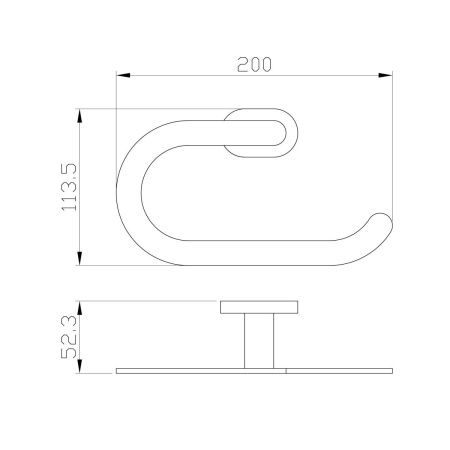 Полотенцедержатель (кольцо) Wonzon & Woghand First WW-8413-LG