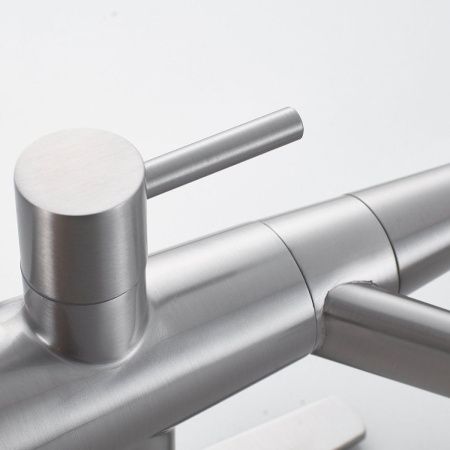 Смеситель для кухни Shevanik S968L на мойку сатин