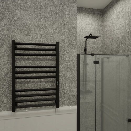 Полотенцесушитель Altasan АрмадаПроф АрмадаПрофР8050ЧМ подвесной 53х81 электрический черный муар - фото 4