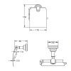 Бумагодержатель Rose RG11 RG1105