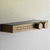 Смеситель для душа Gessi Hi-Fi 63024#726 встраиваемый в стену бронза с термостатом (внешняя часть)
