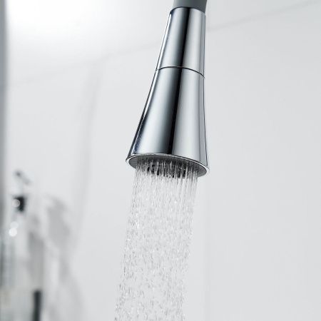 Смеситель для кухни Shevanik S543-9 на мойку хром/серый