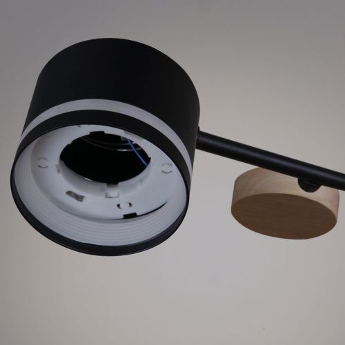 Люстра на штанге Reluce 68730-0.3-08 GX53 BK+WOOD - фото 4