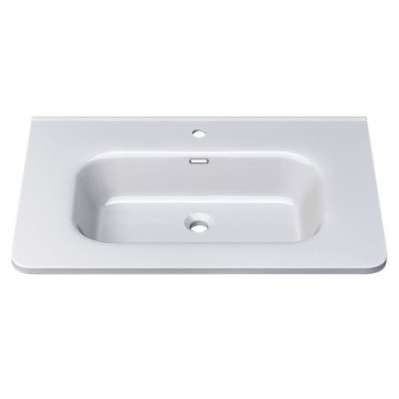 Раковина керамическая Uperwood Monica RMonica80wg 80х50 полувстраиваемая цвет белый