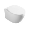 Унитаз подвесной Vincea Felice VT1-25 белый с сиденьем микролифт безободковый душевой смыв