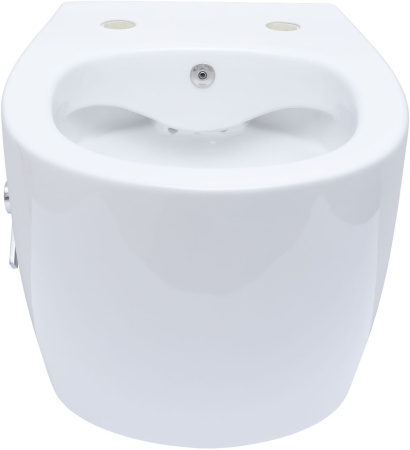 Чаша унитаза подвесная Allen Brau Fantasy 4.11HC1.20 цвет белый без сиденья безободковая каскадный смыв