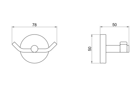 Крючок для ванны Aquatek Бетта AQ4602BGM