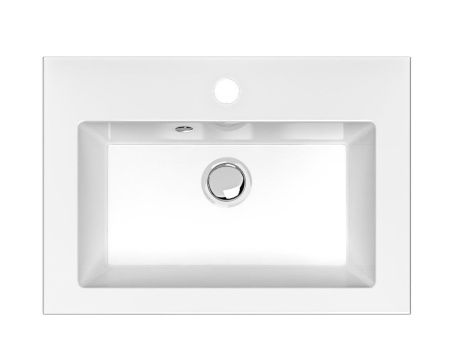 Раковина из искусственного камня Uperwood Eva 4548340001 50х40 полувстраиваемая цвет белый