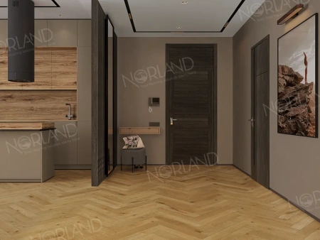 Ламинат Norland Elegant Herringbone Strong LF304-09 Дуб Хайнан толщина 1.2 см 34 класс 600х100