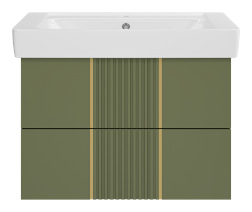 Тумба под раковину Brevita Vega VEG-09080-0802Я 74х43х50 подвесная - фото 2