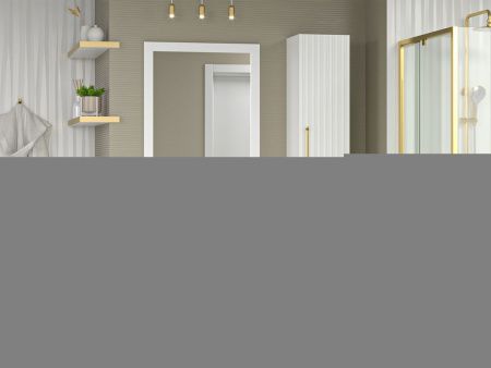 Шкаф-пенал Brevita Alicante ALI-05035-01 40х170 подвесной цвет белый