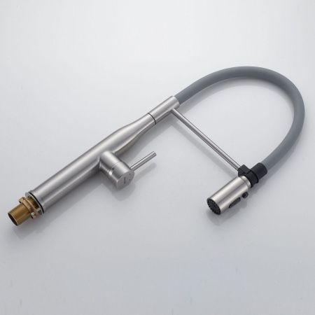 Смеситель для кухни Shevanik S123L-9 на мойку сатин