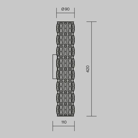 Светильник настенный Maytoni Talento DIA008WL-02CH