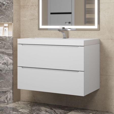 Тумба под раковину Uperwood Tanos 291020244 80х50 подвесная цвет белый