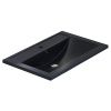 Раковина из искусственного камня Uperwood Foster Quartz 291030034 70х50 полувстраиваемая цвет черный