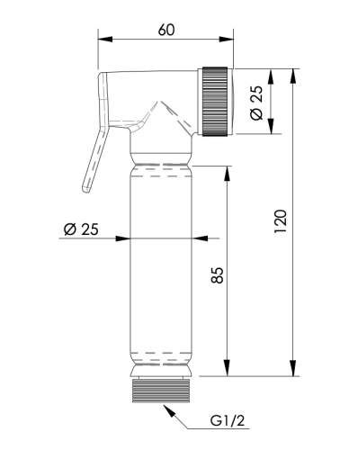 Лейка гигиенического душа Remer RB100 - фото 2